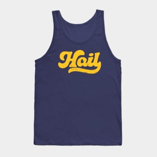 Retro Script Hail // Vintage Football Gameday in Michigan Tank Top